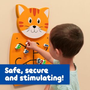 LUXURY ARTS - Wooden Cat Activity Wall Panel