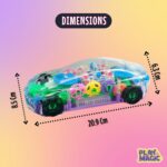 PlayMagic Transparent Mechanical Toy Car