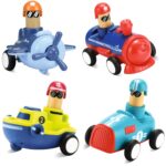 Angel Kids Kid Toy Car Set - Pack of 4