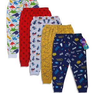 minicult Cotton Pajama Pants with All Over Print for Boys and Girls