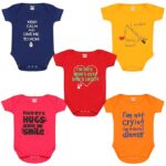 Kiddeo Infants Bodysuits (Pack of 5)