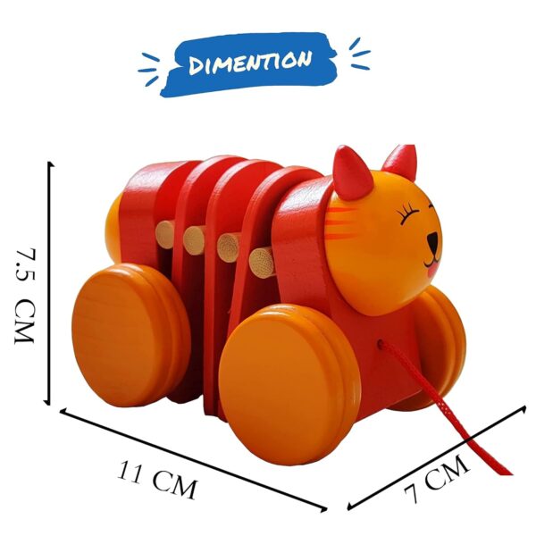 ZEROONECRAFT Wooden Pull Along Toys