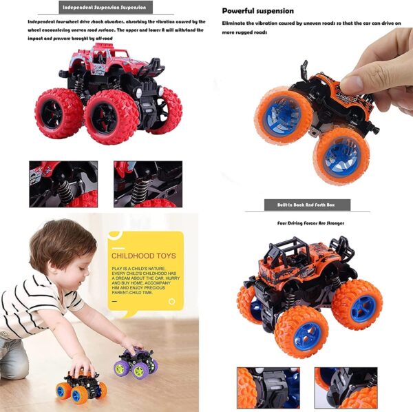 GRAPHENE Exciting Pack of 2 Monster Trucks