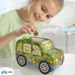 Car Shaped Coin Box with Moving Wheel for Kids