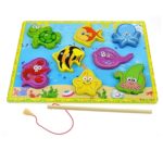 Wooden Magnetic Fishing Sea Animals