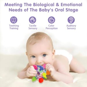 Kidology Baby Teether Silicone Ball Toy for 6-12 Months Babies