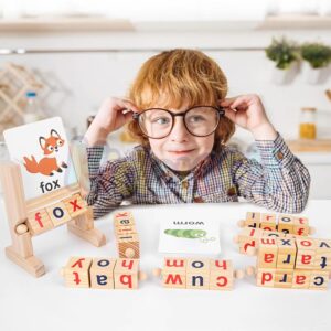 Kidology Wooden Reading Blocks Rods Spelling Games