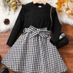 TAGAS Baby-Girl's Rib Fit and Flare Knee-Length Dress