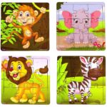 Fiddlys Kid's Wooden Jigsaw Puzzle Games for Children