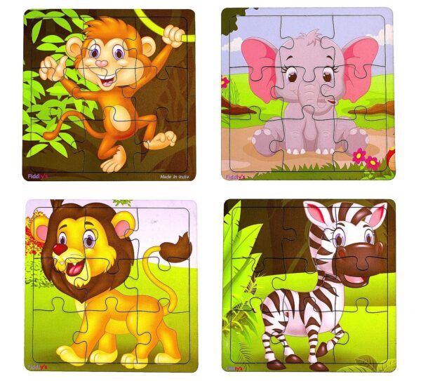 Fiddlys Kid's Wooden Jigsaw Puzzle Games for Children