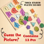 XH TOYS Shape and Color Puzzle Engaging Educational Toy for Kids