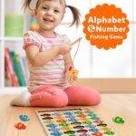 Coogam Magnetic Alphabet Numbers Fishing Game