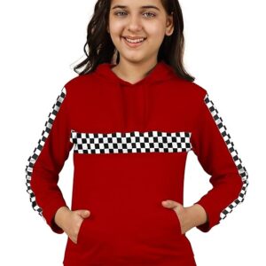 KYDA KIDS® Girl's Cotton Hooded Neck Hoodies