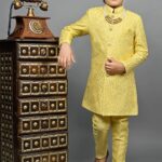 AHHAAAA Kids Indo-Western Sherwani Set For Boys