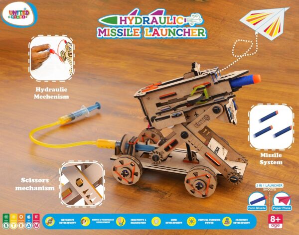UnitedMaama 2 in 1 Hydraulic Missile Launcher