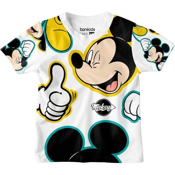 BONKIDS Official Mickey Printed Boys T-Shirt