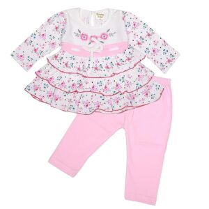 Baby Girls Full Sleeves Frock with Pant