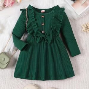 Baby-Girl's Net A-Line Knee-Length Frock