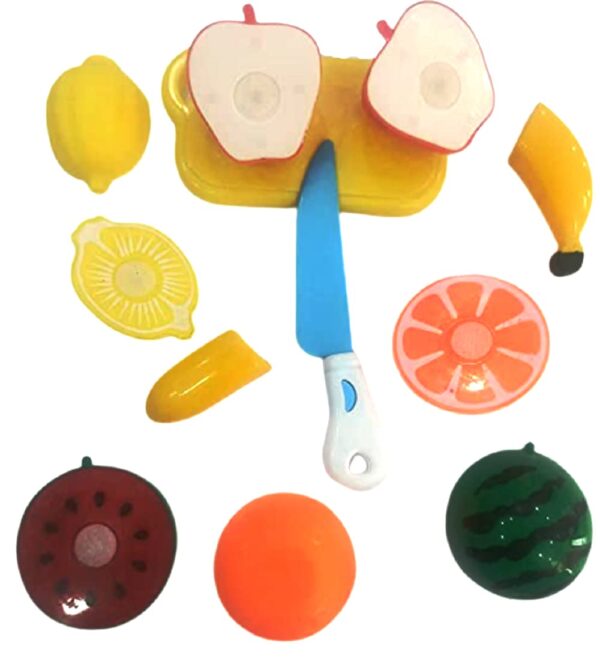 BabyGo Realistic Sliceable 7 Pcs Fruits Cutting Play Toy