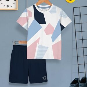 Boys Dress Clothing Set Combo with Tshirts & Shorts