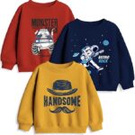 Boy's & Girl's Cotton Round Neck Sweatshirt