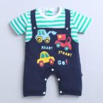 Boys Half Sleeves Thigh Length Romper