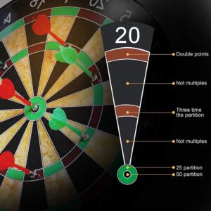 Famous Quality Indoor and Outdoor Magnetic Score Dart Board Kit