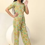 Fashion Dream Girl's Ankle Length Printed Jumpsuit