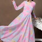 Fashion Dream Girl's Printed Maxi Length Dress