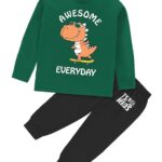 Fashion Printed Full Sleeve t-shirt and Pant set