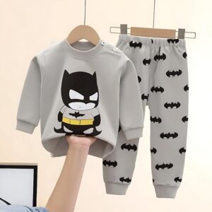 Full Sleeve Cute Cartoon Print T-Shirt & Pajama