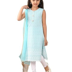 H L GARMENTS Hlaf sleeve kids girls kurti set
