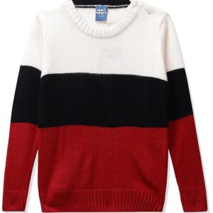 Jam & Honey Boy's Acrylic Round Neck Casual Sweater