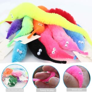 KICKZU 2Pack Fuzzy Worm Toys