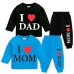 Kids Regular Fit Cotton T-Shirts and Pyjamas Set