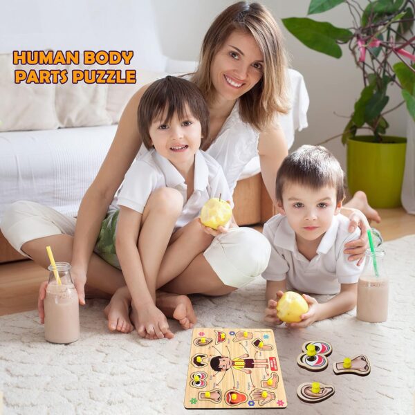 Lefan Body Part Puzzle Kids Wooden Toys for Kids
