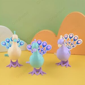 Peacock Key Operated Jumping Toys for Kids