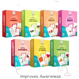 Storio Flashcards Early Learning 7 in 1 Flash Cards for Kids