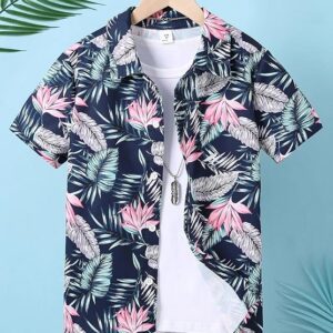 TAGAS Boy's Printed Regular Fit Shirt
