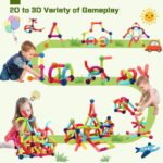 TOYTASTIC Magnetic Building Sticks Blocks Kids Toys