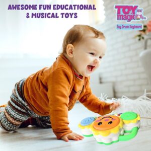 ToyMagic Electronic Drum Smiley Face Keyboard Piano