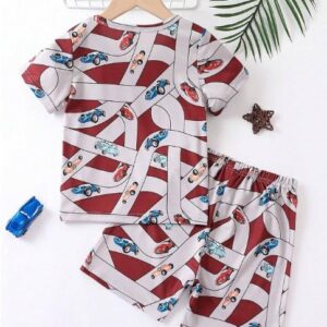 ocvito Kids Printed Half Sleeves T-shirt & Shorts Clothing Sets