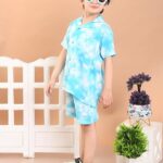 superminis Baby Boys Rayon Tie-Dye Printed Co-ord Set