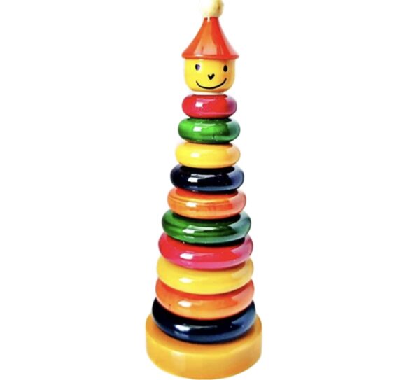 Prime Choice Toys Premium Wooden 10 Stacking Ringset