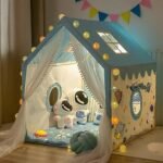 Under Secret Children Boy Girls Portable Castle Playhouse