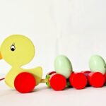 Prime Choice Toys Wooden Duck Egg Pull Along Toy