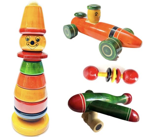 Prime Choice Toys Combo Pack of Wooden Fat Joker Stacking Ring Set