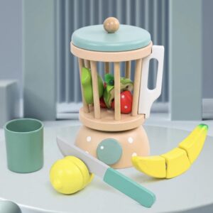 TOYARTSY Wooden Juice Blender Toy Set