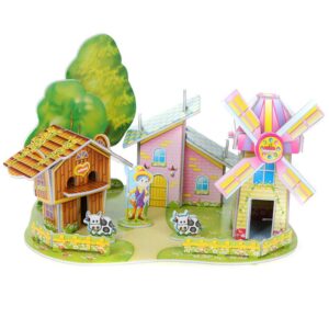 Webby Kid DIY Cozy Farm Building Model 3D Jigsaw Puzzle