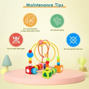 BLiSS HUES Bead Maze Wooden Toys for Baby